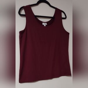 Avenue Women's Sleeveless Tank Top - Wine